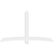 Ekena Millwork Bellingham Architectural Grade PVC Gable Bracket, 96"W x 56"H x 2"D x 6"F, 14/12 Pitch GBP096X56X0206BEL00 - alternate 5